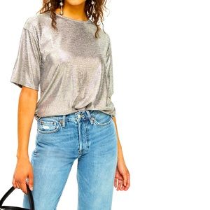 Oversize foil T-shirt